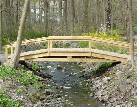 Treated Pine Hawthorne Bridge Backyard Bridges Garden Bridge Design