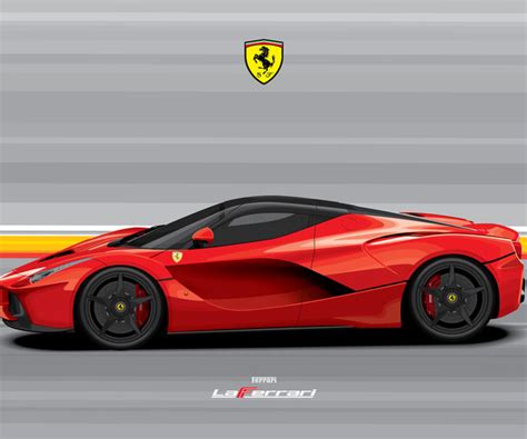 It combines an incredibly powerful v12 engine with electric motors. ArtStation - FERRARI LAFERRARI/Digital File Vector | Tutorials