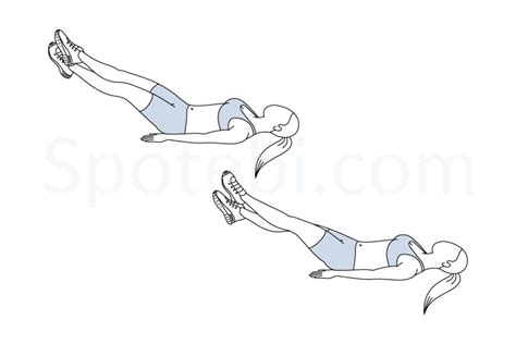 scissor kicks illustrated exercise guide