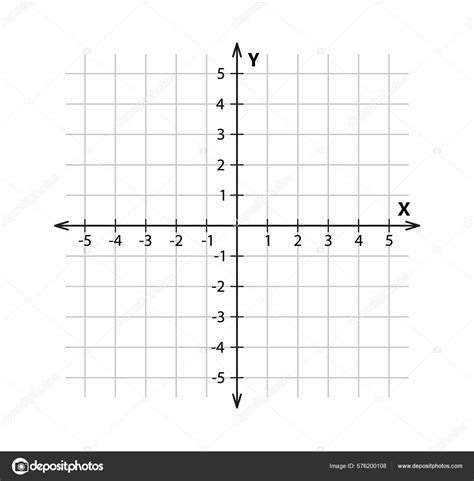 Sistema Coordenadas Cartesianas Blanco Dos Dimensiones Plano