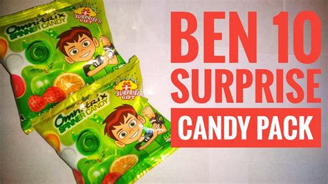 Ben 10 Surprise Candy Pack Opening Free Fidget Spinner And Surprise
