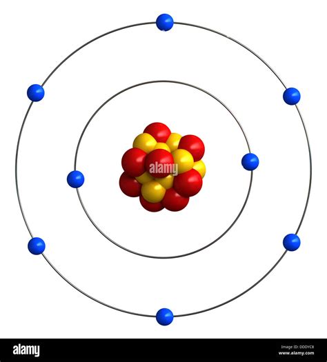 Atomic Structure Of Oxygen Stock Photo 59928520 Alamy