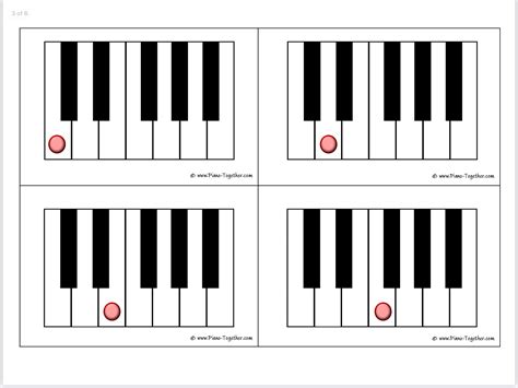 Piano Key Flashcards And Staff Note Flashcards Etsy España