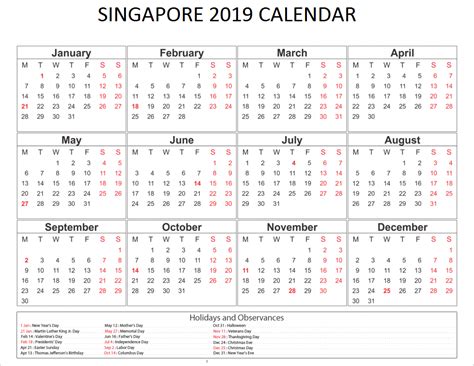 A public holiday for the state of jammu and kashmir. singapore 2019 holidays calendar | Monthly calendar ...