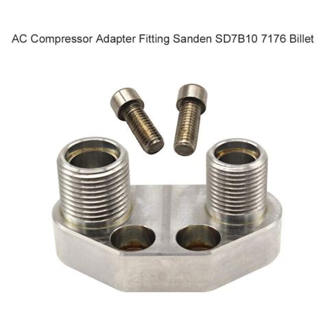 Ac Compressor Adapter Fitting For Sanden Sd7b10 7176 Aluminum Alloy Ebay