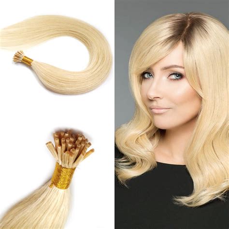 I Tip Hair Extension Human Hair Pre Bonded Seamless Keratin Hair