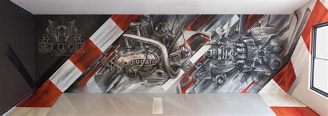 This Spectacular Garage Interior Mural Graffiti Wall Art Helps This