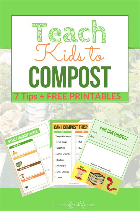 Teach Kids To Compost With These 7 Tips And A Free Downloadable