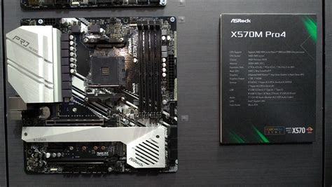 X570m Pro4 Is The Only Matx X570 Mobo Displayed During Computex 2019