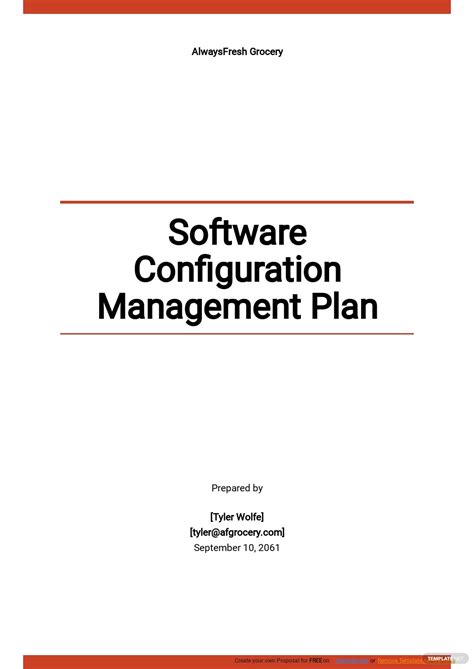Configuration Management Plan Templates 9 Docs Free Downloads