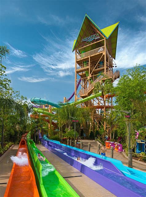 Thrilling New Slide Tower Now Open At Aquatica Orlando Theme Park