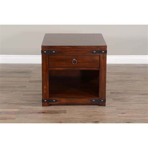 Sunny Designs Santa Fe 2 3211dc2 E Rustic End Table With Drawer And