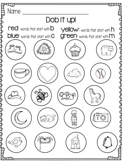 Phonological Awareness Worksheets For Preschool Erikueno Blog