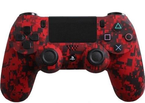 Custom Playstation 4 Controller With Red Urban Shell Brand