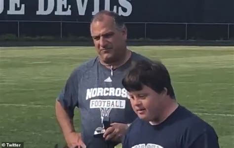 Man Born With Down Syndrome Returns To His High School To Give Football