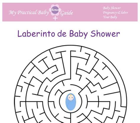 Juegos Para Baby Shower De Niña Sopa De Letras Varios Niños