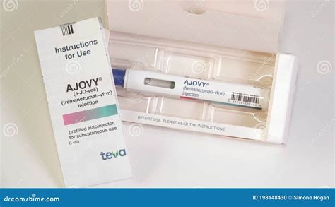 Ajovy Auoinjector With Patient Instruction Booklet Ajovy Is A New