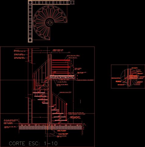 Dwg download & cad blocks archive. Spiral Staircase DWG Plan for AutoCAD • Designs CAD