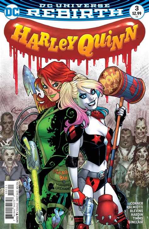 Harley Quinn 2016 3 Vfnm Amanda Conner Cover Poison Ivy Dc