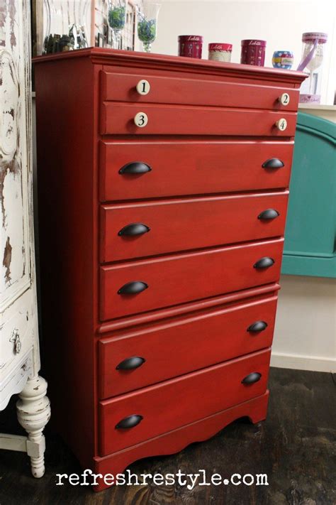 Shop for highboy chest of drawers online at target. Big Red Chest of Drawers | Refresh Restyle