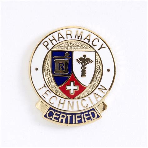 Certified Pharmacy Tech Banner Lapel Pin Pharmacy Technician Certified