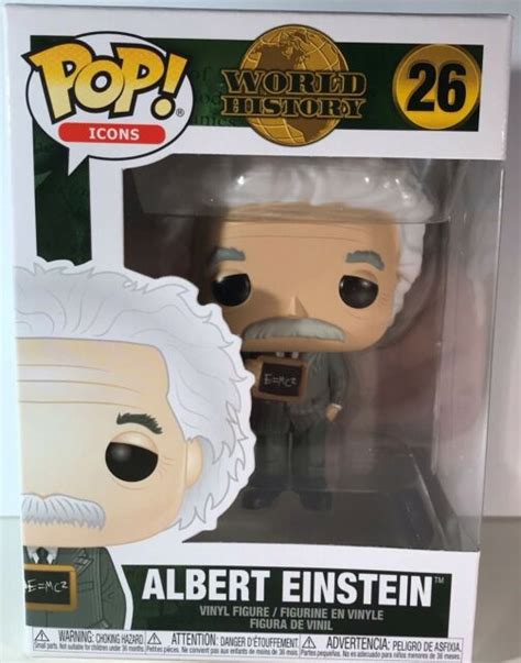 Funko Icons Pop Vinyl Figure Albert Einstein 26 New In Stock Ebay