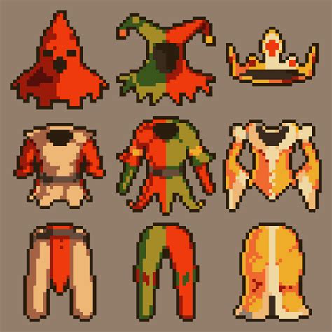 120 Pixel Art Armor Icons By Medievalmore Atelier Yuwaciaojp