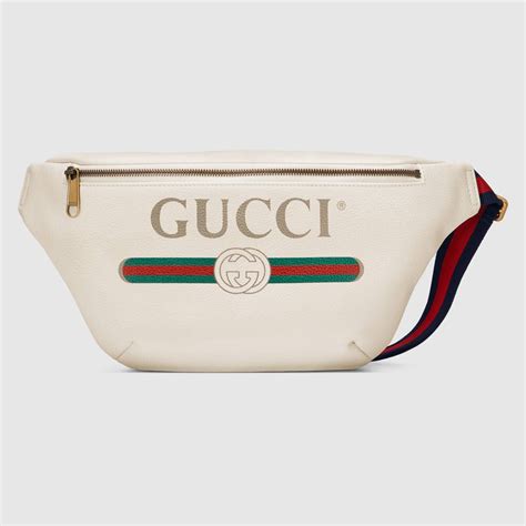 gucci print leather belt bag trending handbag belt bag white crossbody bag