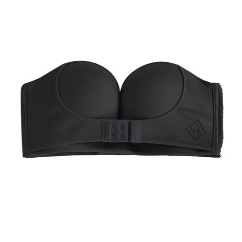 high quality low cost womens strapless front buckle push up bra sexy lingerie backless underwear