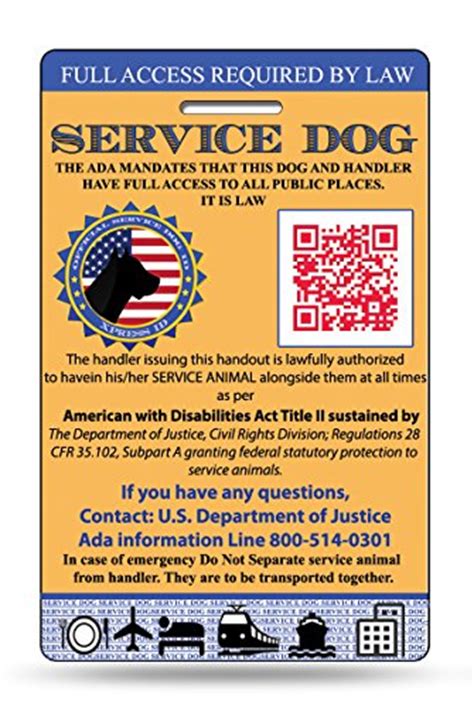 Service dogs are dogs that have been individually trained to perform a specific task for individuals who have disabilities. Holographic Service ID Tags Dog ID card with Registration to service dog website | eBay