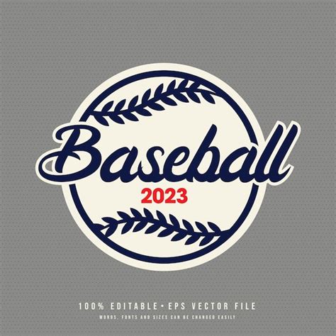 Premium Vector Editable Baseball Design Vector Baseball Logo Design