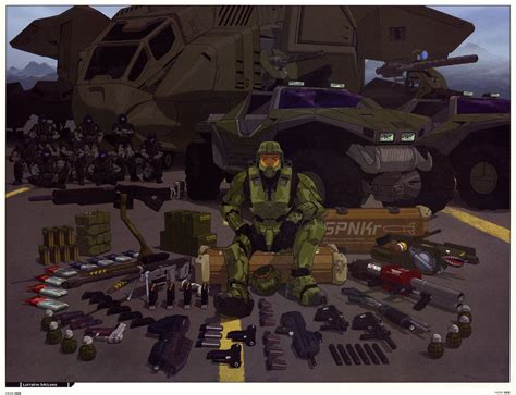 Master Chief And His Weapons Zoom Comics Daily Comic Book Wallpapers