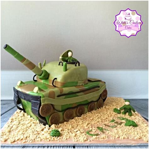 After much deliberation i decided on cupcakes. Army Tank Cake - Cake by White's Custom Cakes | Army tank ...