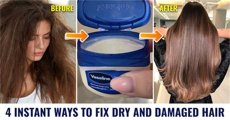 Instant Ways To Fix Dry And Damaged Hair