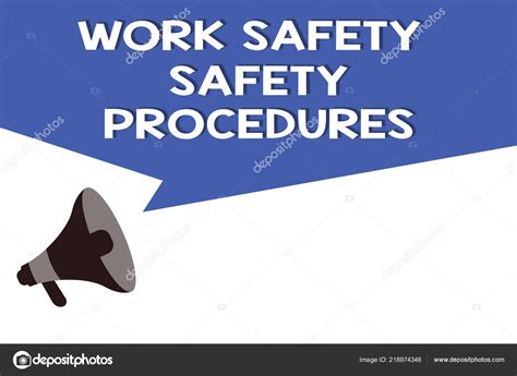 Handwriting Text Work Safety Safety Procedures Concept Meaning Methods