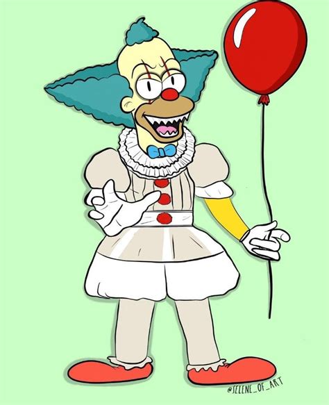 Pennywise Krusty The Clown The Simpsons Treehouse Of Horrors Krusty The Clown Simpsons
