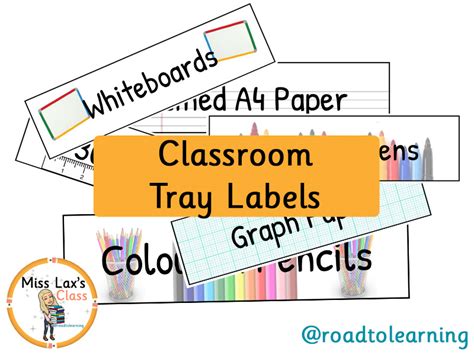 Editable Tray Labels Classroom