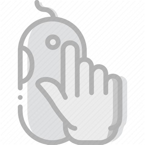 Finger Gesture Hand Interaction Mouse Press Icon