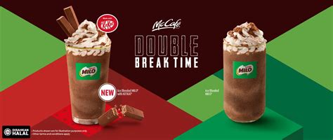 Mcdonalds Malaysia New Ice Blended Milo With Kitkat Packs A Double