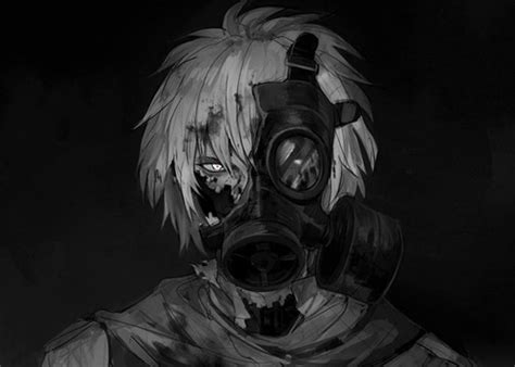 Anime Guy Gas Mask Tumblr