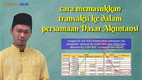 Akuntansi keuangan (40 soal) 1. Persamaan Dasar Akuntansi bagian 2 - YouTube