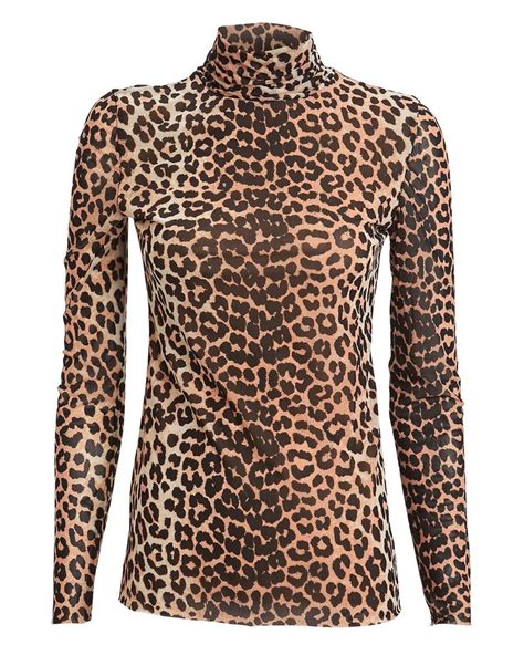 leopard printed mesh turtleneck top mesh turtleneck top fall fashion trends fall fashion trends