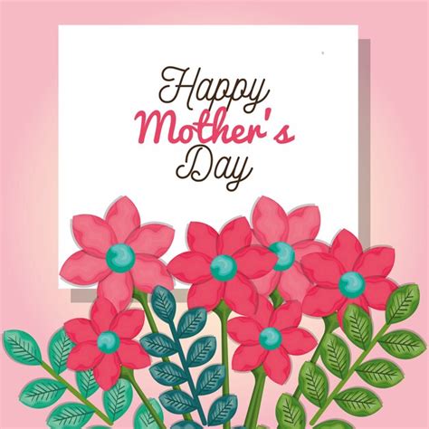 Premium Vector Happy Mothers Day Card Vector Illustration Design