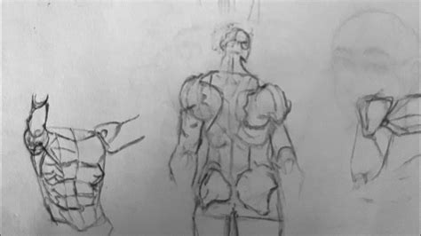Learning How To Draw Male Torso Part 1 Ep 2 Youtube