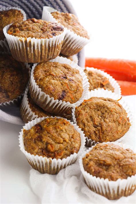 Easy And Yummy No Sugar Healthy Carrot Muffins