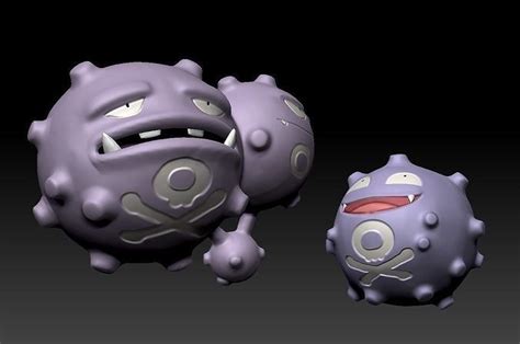 Pokemon Koffing And Weezing 3d Model 3d Printable Cgtrader