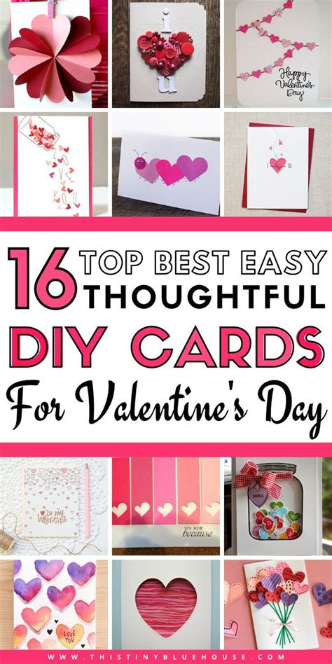 Your soulmate will definitely like this handmade paper card. 16 Beyond Adorable DIY Valentine's Day Card Ideas - This Tiny Blue House | Valentines day cards ...
