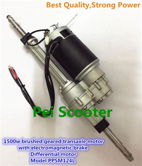 1500w Brushed Geared Mobility Scooter Transaxle Motor 24v Strong Power
