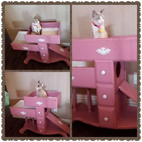 Princess Cat Bed By Old2chic On Etsy 12000 Cat House Diy Diy Cat