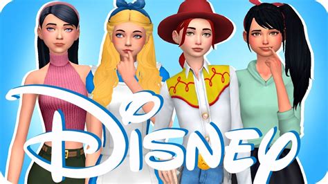 Disney Girls Sims 4 Create A Sim Youtube